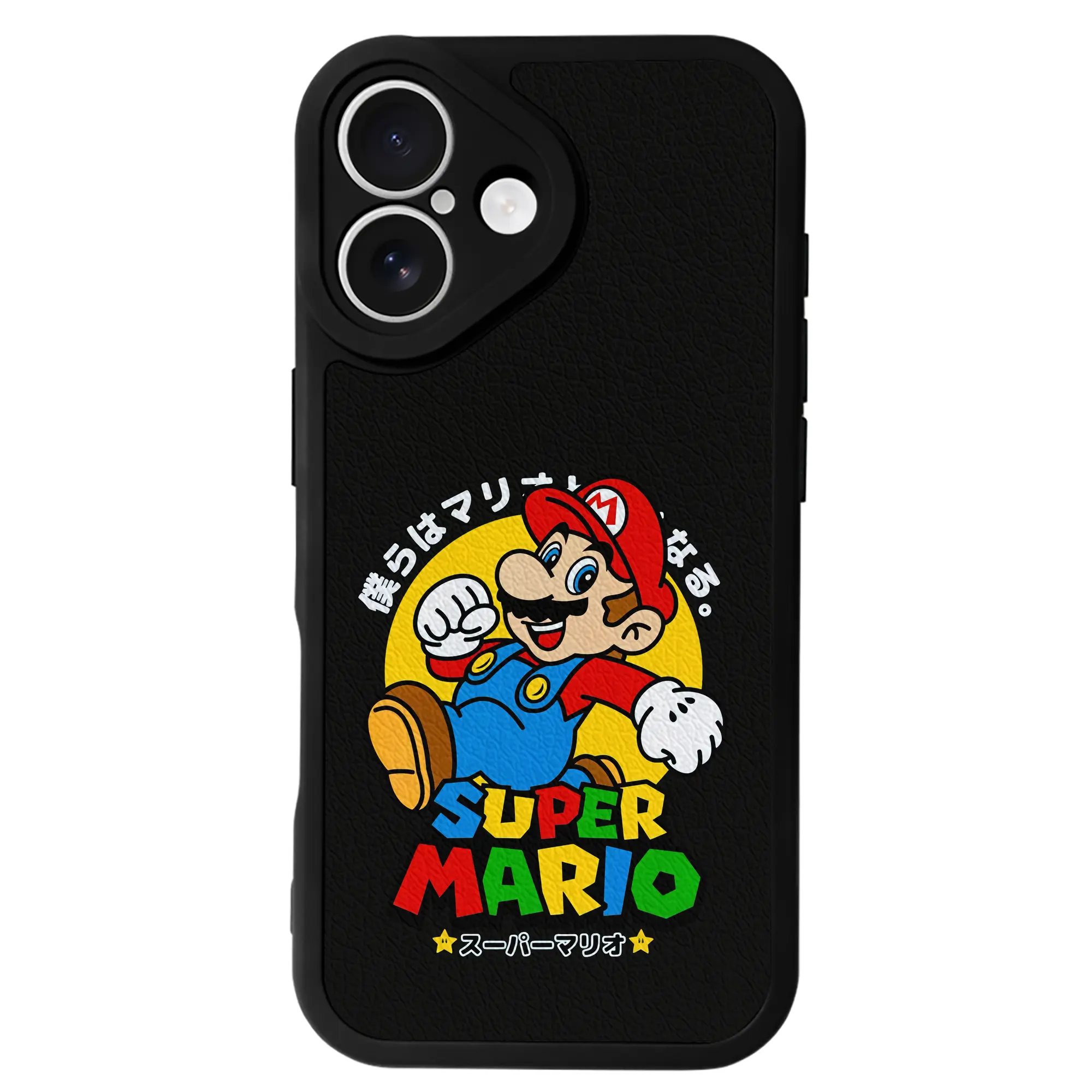 マリオ グッズ マリオ - IPhone 16シリーズ対応 ・ シリコンスマホケース ・ レザー調 ・ 高精度フィット ・ 耐衝撃 ・ ワイヤレス充電対応 ・ 精密カット